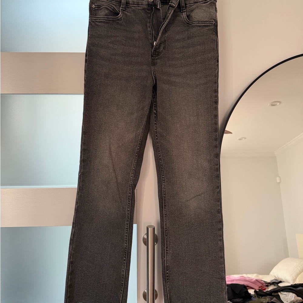 Zara Charcoal Gray Skinny Jeans